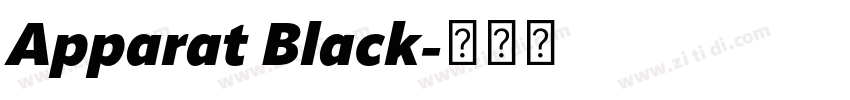 Apparat Black字体转换